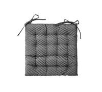 Toilinux - Lot de 2 Galettes de chaise Otto - 38 x 38 cm. - Gris Gris G