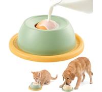 Lot de 2 gamelles à friandises liquides pour chien avec frein | Jouet d'intelligence interactif avec boule rotative, gamelle anti-essorage pour chiots et chats