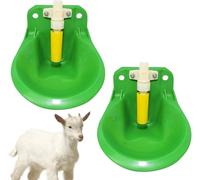 Lot de 2 gamelles d'eau automatiques pour chèvre, bétail, porc, chien, fontaine à eau, bétail, bétail
