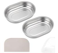 Lot de 2 gamelles en acier inoxydable SUS304 pour chat SureFeed RFID Feeder | Design anti-déversement facile à nettoyer pour garder les aliments en silicone compatible avec les chargeurs RFID Surefeed