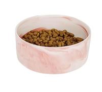 Lot de 2 gamelles en céramique pour chiens de petite et grande taille, antidérapantes, passent au lave-vaisselle, lot de 2 gamelles roses 400 ml