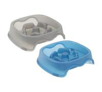 Lot de 2 gamelles uniques pour chat qui ralentit l'alimentation pour une meilleure santé
