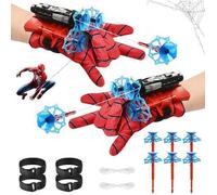 Lot de 2 Gant de Lanceur Spiderm, Spiderm Launcher Lanceur Gants de Lancement Jouets de Poignet Lanceur de héros Spider Launcher
