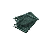 EMMA - Lot de 2 Gants 15x21cm en Coton Bio Coloris Emeraude -