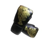 Lot de 2 gants de boxe demi-doigts multi-usages réglables pour entraînement au sac de frappe - Noir