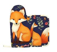 Lot de 2 gants de cuisine et maniques résistants à la chaleur avec coussinets chauds pour la cuisine, le jardin, la fête du travail