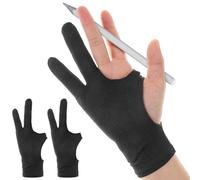 Lot de 2 gants de dessin - Gants de dessin - Gants anti-salissure pour tablette graphique - Gant élastique - Gant de dessin numérique