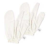 Lot de 2 gants de douche, gants exfoliants en soie pour la douche et le visage, ensemble bain doux avec toilette, réutilisable et doux pour hommes femmes ;1 ;1