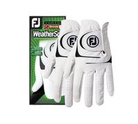 Lot de 2 gants de golf WeatherSof pour homme de FootJoy, blancs, taille XL, port?s ? la main gauche