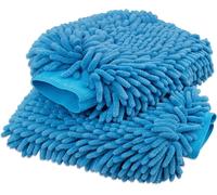 Lot de 2 gants de lavage de voiture - Grande taille, en fibre ultra-fine, en chenille, imperméables, pour l'hiver