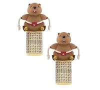 Lot de 2 gants de lutte interactifs pour chat, marionnettes avec rembourrage robuste pour un jeu interactif sûr, marionnette amusante pour chats d'intérieur avec taquin et clochette, lutteur ragdoll