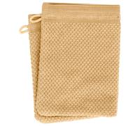 Lot de 2 gants de toilette 16x21 cm DUNE jaune quartz