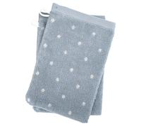 Lot de 2 gants de toilette 16x21 cm EFFICIENCE DOTS bleu capri