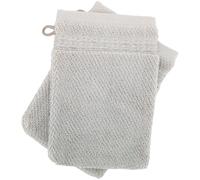 Lot de 2 gants de toilette 16x21 cm pur coton collection MELLOW beige