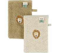 Lot de 2 gants de toilette Lion