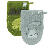 Lot de 2 Gants de toilette - Mr. Shark & Mr. Dino