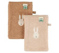 Lot de 2 gants de toilette Mrs. Rabbit