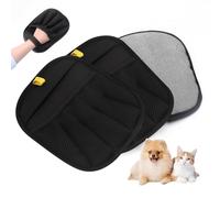 Lot de 2 gants d'épilation d'animaux de compagnie, outil de toilettage électrostatique à cinq doigts amélioré pour chats et chiens, outil magique réutilisable pour meubles, voiture, canapé et