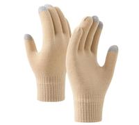Lot de 2 gants d'hiver tricotés pour la course à pied, le cyclisme, le ski, les activités de plein air, les smartphones et les textes
