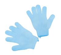 Lot de 2 gants exfoliants - Gants de douche en bambou - Gants exfoliants pour le bain et le corps - Élimine les poils incarnés et les peaux mortes - Pour douche, spa, massage et élimination des