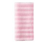 Lot de 2 gants exfoliants, serviette exfoliante extra longue japonaise, brosse de douche pour femmes et hommes, loofah exfoliante corps (Rayures roses)