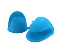 Lot De 2 Gants Résistants À La Chaleur Avec Pinces For La Cuisine, Antidérapants, For Four, Micro-ondes, Friteuse À Air, Vaisselle - Anti-brûlure(Blue)
