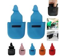 Lot de 2 gants réutilisables de pompe à essence en silicone noir avec support magnétique,Gants de carburant confortables