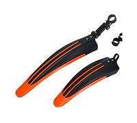 Lot De 2 Garde-Boue De Vélo en PP Orange - Remplacement des Garde-Boue Avant Et Arrière De VTT pour Le Cyclisme.