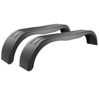 Lot de 2 garde-boue pour tandem, en plastique, 240 x 1 500 mm