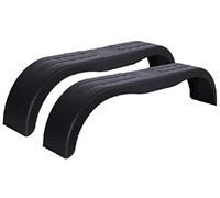Lot de 2 garde-boue tandem en plastique 13", noir, double essieu, carrosserie, enjoliveur