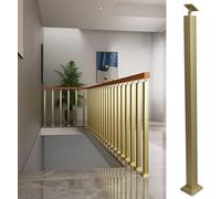 Lot de 2 garde-corps élégants en verre doré de 95 cm avec kit de vis - Installation facile et durable - Idéal pour les espaces extérieurs et la rénovation de la maison