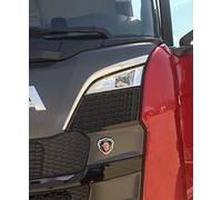 Lot de 2 garnitures de grille d’air en acier inoxydable pour Scania S 2016 + chrome poli