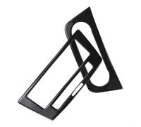 Lot de 2 garnitures de panneau CD pour console centrale en fibre de carbone pour Mercedes-Benz GLE W166 2015-2019, pièces décoratives intérieures noires