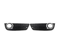 Lot de 2 garnitures de rechange pour pare-chocs avant A5 standard 2008 2009 2010 2011 en maille nid d'abeille hexagonale style course pare-chocs avant antibrouillard