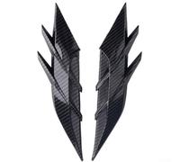 Lot de 2 garnitures extérieures de véhicule pour aérations latérales Fender et amélioration des sourcils des phares avec ajustement multi-modèles (fibre de carbone)