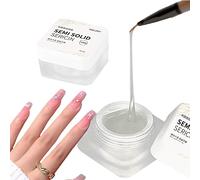 Lot de 2 gels de peinture 3D en forme d'araignée transparente pour nail art, à appliquer avec poudre chromée pour ligne, vernis gel Soak Off UV LED pour manucure, décoration d'ongles à domicile, salon