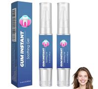 Lot de 2 gels de soin des gencives, soin buccal doux pour blanchiment des dents, formule naturelle pour une haleine fraîche, protection quotidienne pour adultes, gel buccal doux pour des gencives