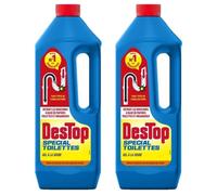 Lot de 2 Gels Déboucheur spécial toilettes - détruit les bouchons des WC - avec javel - 1L