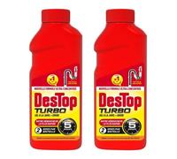 Lot de 2 Gels désinfectant et déboucheur canalisation Turbo 5 min - 2 doses - 500ml