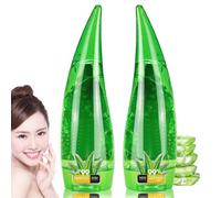 Lot de 2 gels lavants pour le visage à l'aloe vera, 99 % gel hydratant apaisant, mousse nettoyante en profondeur, huile équilibrante, nettoyage quotidien rafraîchissant pour tous les types de peau