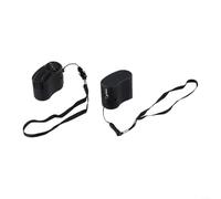 Lot de 2 générateurs de chargeurs à manivelle USB, source d'alimentation manuelle portable avec lampe de poche pour chargement extérieur, compatible avec Smartph (noir)