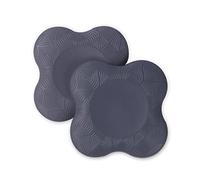Lot de 2 genouillères de yoga antidérapantes pour protéger les genoux, les coudes, les poignets (gris)