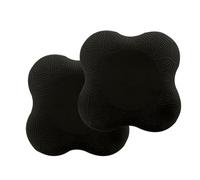 Lot de 2 genouillères de yoga antidérapantes pour yoga et coude - Pour exercices de pilates et fitness - Noir