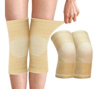 Lot de 2 genouillères en bambou avec compression, genouillères en bambou, genouillères pour hommes et femmes, genouillères pour femmes, arthrose, genouillères, genouillères de sport, genouillères de