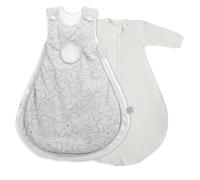 Lot de 2 gigoteuses avec et sans manches safe asleep® air plus gris clair / miffy 3/6M