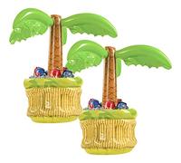 Lot de 2 Glacière Gonflable, Glacière à Bière Pour Les Fêtes, Décorations de Fête d'été, Palmier Gonflable Pour Les Fêtes sur la Plage