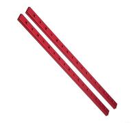 Lot de 2 glissières coulissantes en alliage d'aluminium T-Bar T-Track 100-450 mm, pour scie circulaire de table, scie à onglet et table de travail du bois (450 mm)