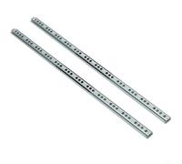 Lot de 2 glissières de tiroir à extension complète pour placard de cuisine, armoire, meubles de rechange en métal plaqué zinc (40,6 cm)