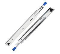 Lot de 2 glissières de tiroir avec verrouillage - Glissières de tiroir à roulement à billes, extension complète, 53 mm de large, résistant à l'érosion (1200 mm)