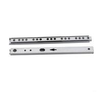 Lot de 2 glissières de tiroir robustes pour cuisine et armoire - Rail de guidage en métal à extension complète (20,3 cm)